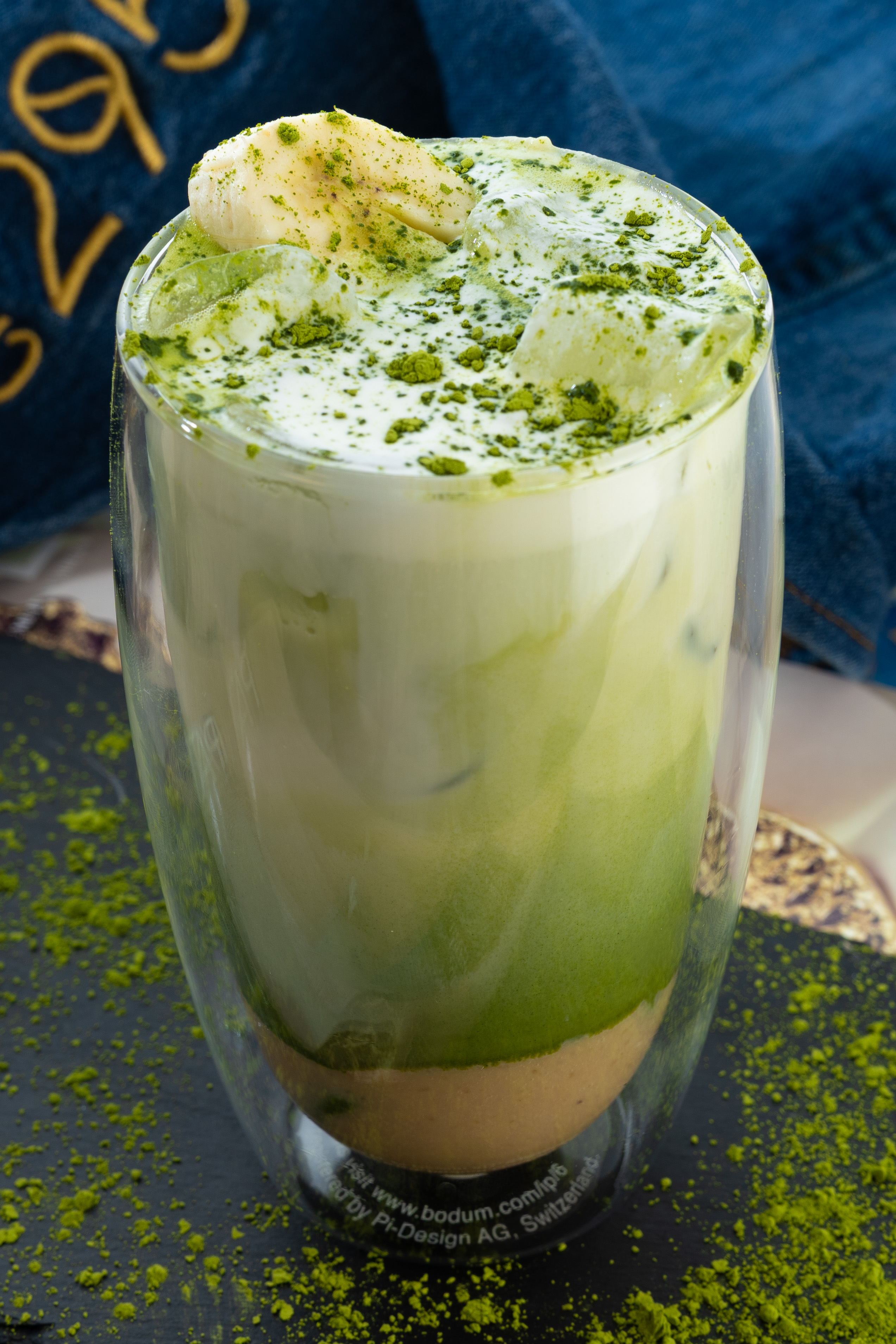 Banana Iced Matcha Latte